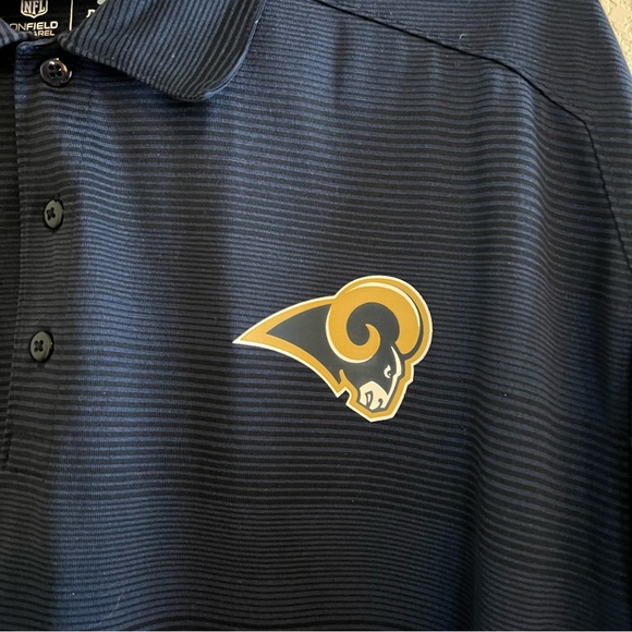 Nike Dri-Fit Los Angeles Rams Blue Polo Size XXL - Picture 4 of 10